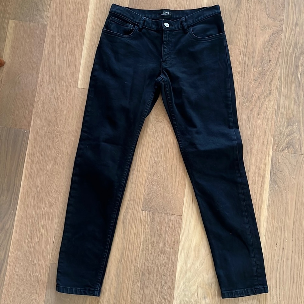 A.P.C. Size 26, black jean etroit court